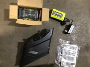 lot 19 image: RYOBI 40V 18 in. 2-in-1 Cordless Battery Walk Behind Push Lawn Mower with 4.0 Ah Battery and Charger