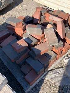 lot 19 image: Pine Hall Clay Full Range Red Pavers Approximately 80 Pieces