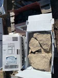 lot 57 image: US Stone and Pangea Natural Stone Thin VeneerApprox30-40 SQFT