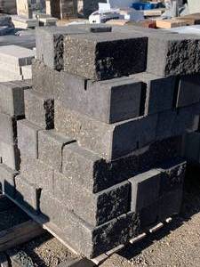 lot 77 image: Charcoal Corner Retaining Wall Block Versa LokApprox50 Pieces