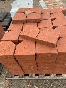 lot 195 image: Pine Hall Clay Pavers Pentagon Approx 205 Pieces