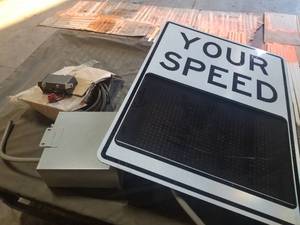 Portable TraffiCalm Digital Speed Indicator System