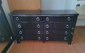 Lowboy Dresser with Mirror