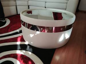Round Mirrored Coffee Table