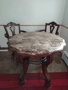 Pub Table with Two Chairs
