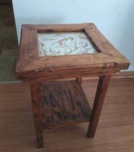 Wood End Table