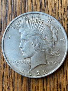 1922 Peace Silver Dollar Philadelphia