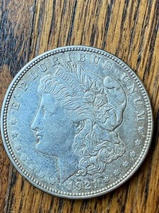 1921 - D Morgan Silver Dollar