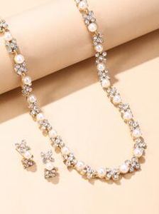 3pcs Rhinestone Jewelry Set