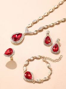 5pcs Water Drop Jewelry Set