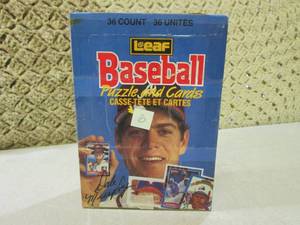 (C-4) Box of Leaf Baseball Puzzle a...