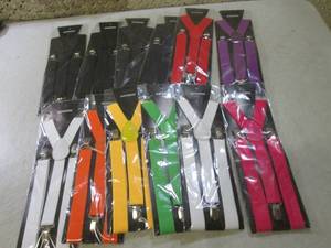 (F-0) Lot of 12 New Suspenders Asso...