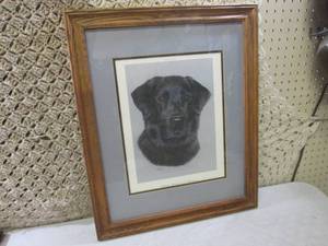 (RMC) Framed G. Hartmann Labrador ...