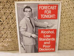 (C-3) Forcast For Tonight Tin Sign...