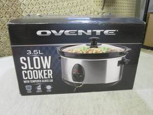(F-1) Ovente 3.5L Slow Cooker with ...