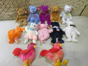 (F-1) Assorted TY Beanie Babies...