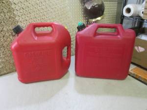 (EW3) 2 5 Gallon Gas Cans...