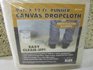 (D-2) 9 ft x 12 ft Runner Canvas Dr...