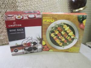 (D-2) Metal Wine Rack and Stovetop ...