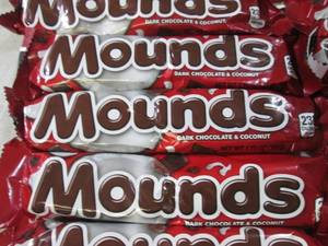 (B-3) 20 Mounds Candy Bars Past Dat...