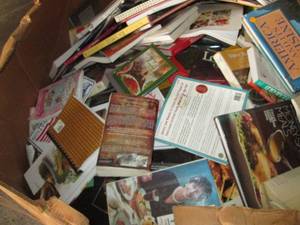 lot 1 image: Gaylord Box on pallet full of books...