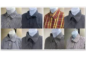 lot 11 image: Mens Button Up Shirt Collection (L) Brooks Brothers Red Level Nine Eddie Bauer Banana Republic Michael Kors Thomas Pink