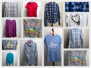 lot 59 image: Childrens Shirt Collection American Eagle Outfitters Abercrombie & Fitch Route 66 Cherokee Cat & Jack H&M Aeropostale O