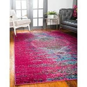 lot 6 image: Unique Loom Vita Warhol Pink 10 6 x 16 5 Area Rug