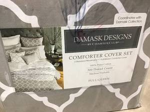 lot 538 image: Damask Design by Charter Club Queen Sheet Set Brand New
