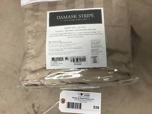 lot 539 image: Damask Stripe by Charter Club Queen Sheet Set Brand New