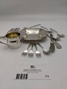 12 Piece Vintage Silver-Plated Set