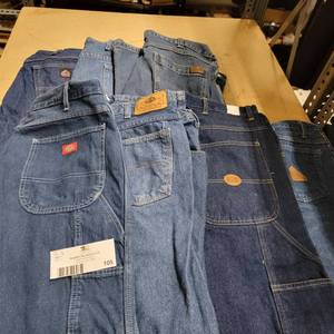 7 Pairs of Denim Jeans (4) Size 38 (3) Size 40 - Bulwark, G&K, Dickies Some Fire Retardant
