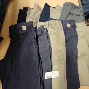 10 Size 36 Pairs of Carhartt Work Pants