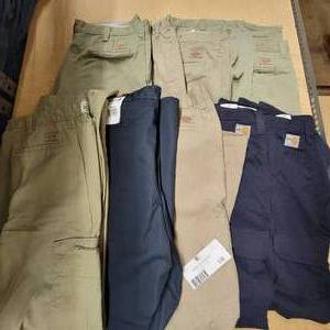 10 Pairs of Size 40 Cargo Pants Carhartt and Dickies