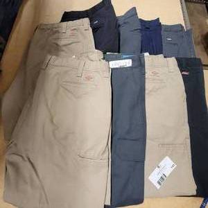 9 Pairs of Size 42 Mens Pants-Dickies and More