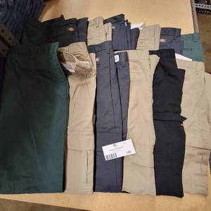 12 Pairs of Size 46 Cargo Pants- Dickies and More
