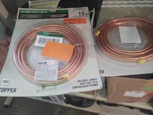 lot 157 image: 2 Copper 15ft Everbuilt Ice maker s...