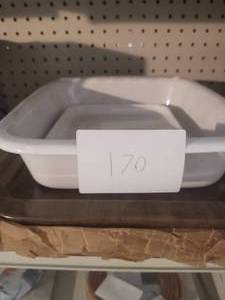 lot 170 image: 9 tv trays wood look plastic, 1 gla...