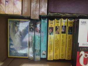 lot 193 image: Box full of VHS tapes Brand new sti...