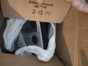 lot 197 image: Vtech desktop phone. Brand new stil...