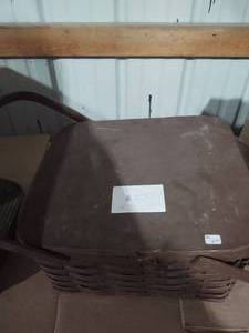lot 230 image: Picnic Basket with orange hard plas...