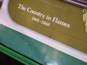 lot 236 image: Map of the country in flames 1861-1...