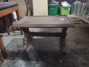 lot 274 image: Brown plastic coffee table 28x18x...