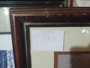 lot 283 image: Vintage train picture 33X27...
