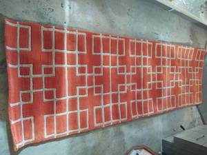 lot 5 image: 31 wide x 93 long orange and ligh...