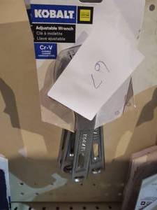 lot 67 image: 4 Kobalt 8 in adjustable wrench...