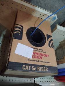 lot 81 image: Box of cat 5e Riser...
