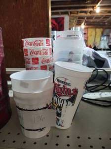 lot 136 image: 19 Plastic twins game cups...