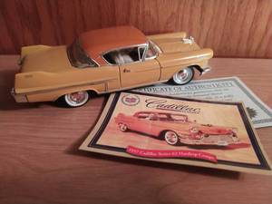 lot 229 image: 1957 Cadillac Series 62 Hardtop Coupe Model Car By National Motor Museum Mint