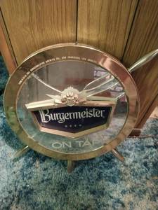 lot 288 image: Burgermiester Beer Sign